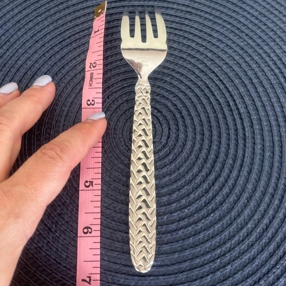 Equestrian Braid (Stainless, 1991) by RALPH LAUREN Flatware |‎ Salad Fork